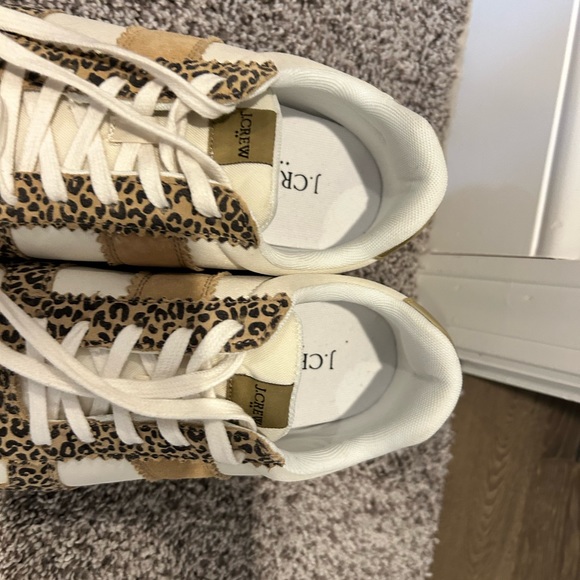 Adorable J. Crew sneakers with leopard print! Size 10.5. Like new/barely worn - Picture 5 of 5